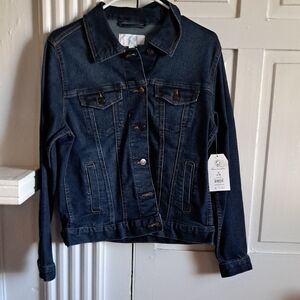 Time and Tru Dark Blue Jean Jacket